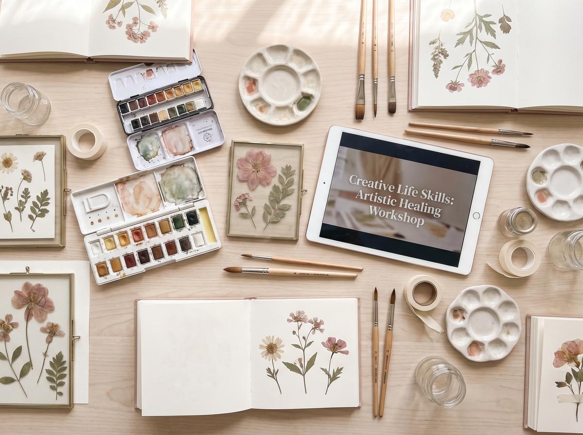 91网灵感工坊 - 水彩植物画创作视频教程 - www.jf62kk.cn